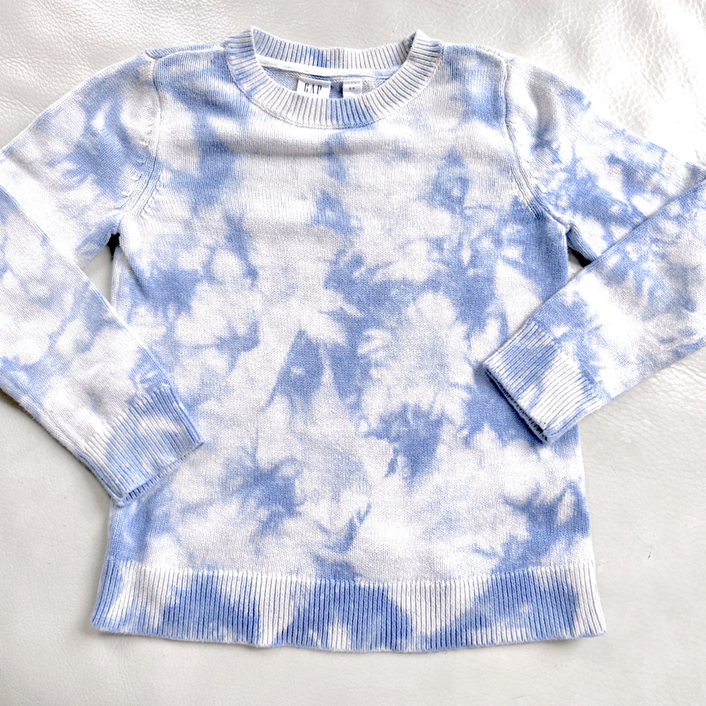 3/$25💥Gap Cotton Knit Tie-Dyed Look Pullover Sweater, Mock Neck, Long Sleeves